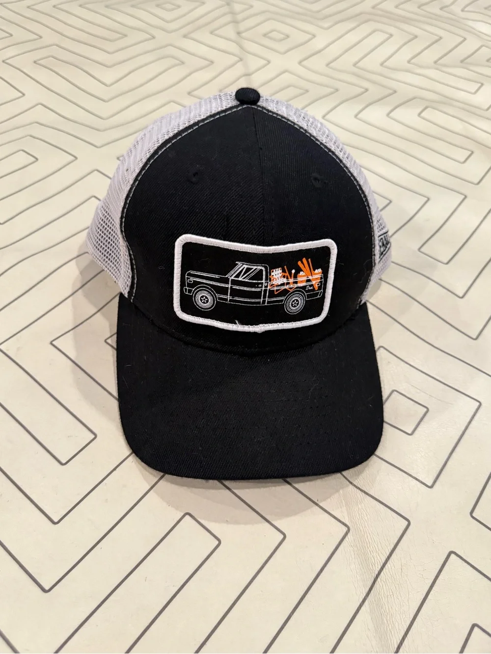 Baseballism Black Patch Front Trucker Hat